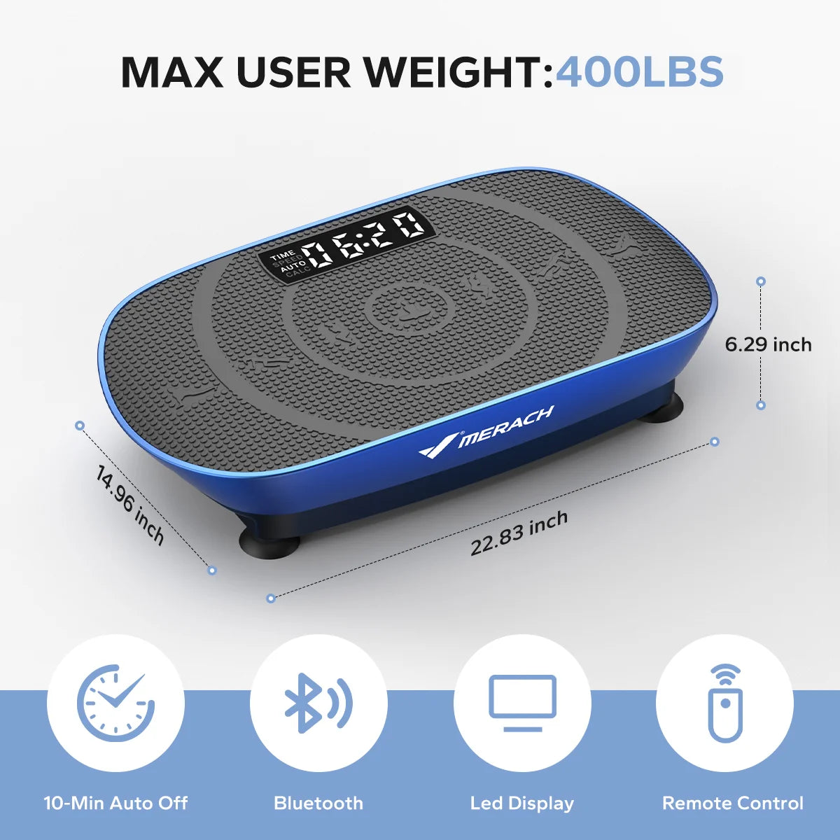 Vibration Plate Exercise Machine, Whole Body Shake Plate Exercise Machine with Remote Control